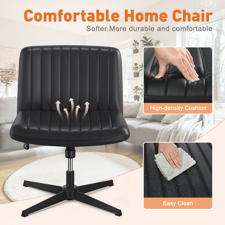 Wayfair desk chair online no wheels